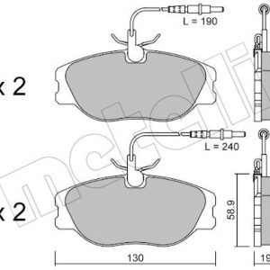 Set placute frana METELLI 22-0072-3 – PEOUGET | AutoRival