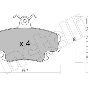 Set placute frana METELLI 22-0120-0 – PEOUGET | AutoRival