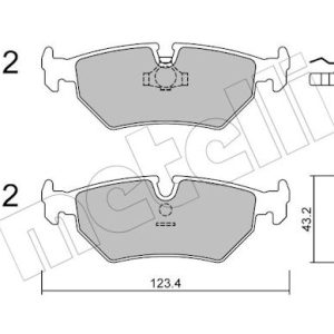 Set placute frana METELLI 22-0178-0 – PEOUGET | AutoRival