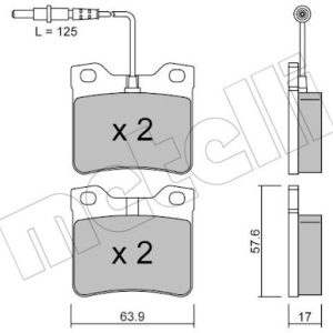 Set placute frana METELLI 22-0192-0 – PEOUGET | AutoRival
