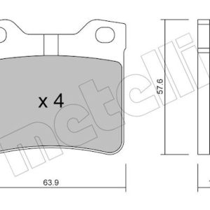 Set placute frana METELLI 22-0192-1 – PEOUGET | AutoRival