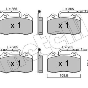 Set placute frana METELLI 22-0251-1 – PEOUGET | AutoRival