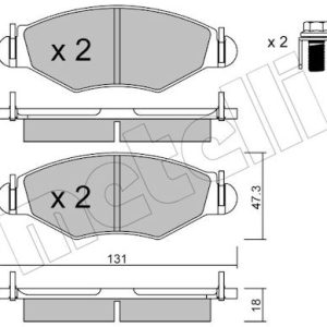 Set placute frana METELLI 22-0254-0 – PEOUGET | AutoRival