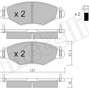 Set placute frana METELLI 22-0254-1 – PEOUGET | AutoRival