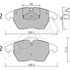 Set placute frana METELLI 22-0548-1 – PEOUGET | AutoRival