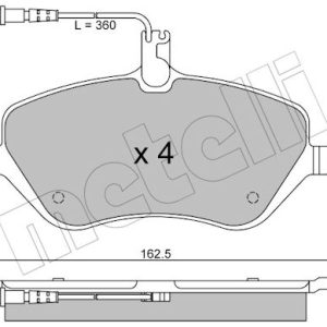 Set placute frana METELLI 22-0601-0 – PEOUGET | AutoRival