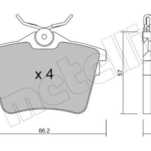 Set placute frana METELLI 22-0602-0 – PEOUGET | AutoRival