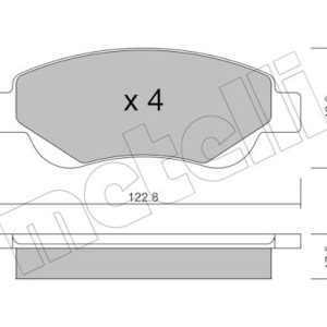 Set placute frana METELLI 22-0637-0 – PEOUGET | AutoRival