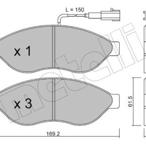 Set placute frana METELLI 22-0708-0 – PEOUGET | AutoRival