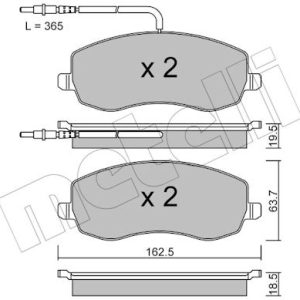 Set placute frana METELLI 22-0847-0 – PEOUGET | AutoRival