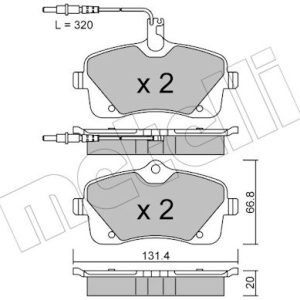 Set placute frana METELLI 22-0853-0 – PEOUGET | AutoRival