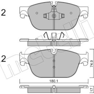 Set placute frana METELLI 22-0854-0 – PEOUGET | AutoRival