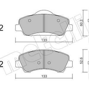 Set placute frana METELLI 22-0982-0 – PEOUGET | AutoRival
