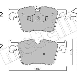 Set placute frana METELLI 22-0985-0 – PEOUGET | AutoRival