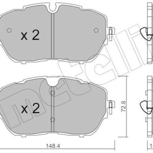 Set placute frana METELLI 22-1105-0 – PEOUGET | AutoRival