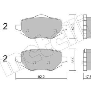 Set placute frana METELLI 22-1323-0 – PEOUGET | AutoRival