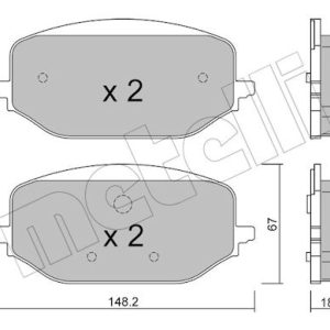 Set placute frana METELLI 22-1351-0 – PEOUGET | AutoRival
