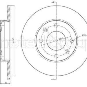 Disc frana METELLI 23-0100 – PEOUGET | AutoRival
