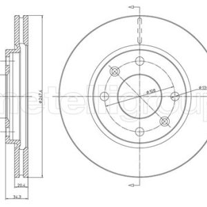 Disc frana METELLI 23-0238 – PEOUGET | AutoRival