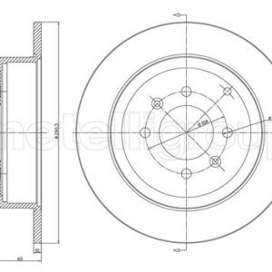 Disc frana METELLI 23-0431C – PEOUGET | AutoRival
