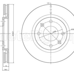 Disc frana METELLI 23-0455 – PEOUGET | AutoRival