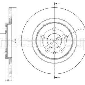 Disc frana METELLI 23-0554C – PEOUGET | AutoRival