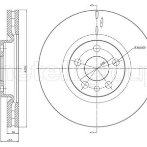 Disc frana METELLI 23-0615C – PEOUGET | AutoRival