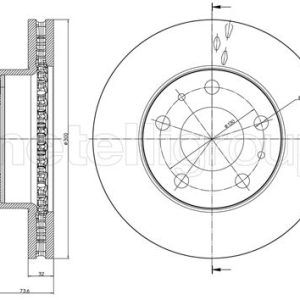 Disc frana METELLI 23-0885C – PEOUGET | AutoRival