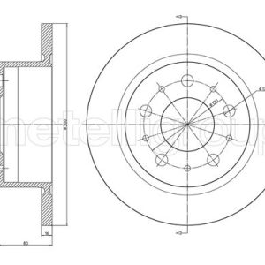 Disc frana METELLI 23-0911C – PEOUGET | AutoRival
