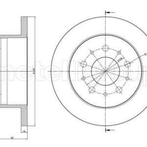 Disc frana METELLI 23-0952C – PEOUGET | AutoRival