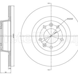 Disc frana METELLI 23-1340C – PEOUGET | AutoRival