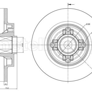 Disc frana METELLI 23-1395 – PEOUGET | AutoRival