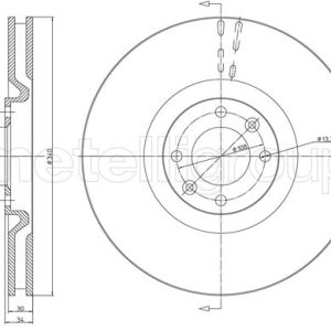 Disc frana METELLI 23-1483C – PEOUGET | AutoRival