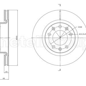 Disc frana METELLI 23-1765C – PEOUGET | AutoRival