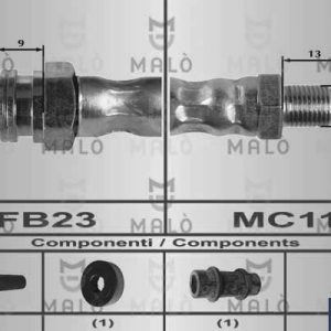 Furtun frana MALO 80183 – PEOUGET | AutoRival