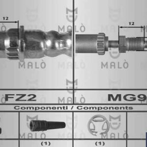 Furtun frana MALO 80349 – PEOUGET | AutoRival