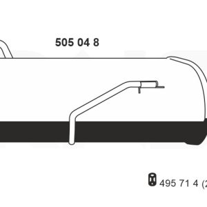 Toba esapament finala ERNST 505048 – PEOUGET | AutoRival