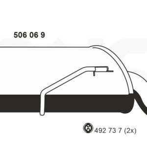 Toba esapament finala ERNST 506069 – PEOUGET | AutoRival