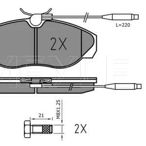 Set placute frana MEYLE 025 217 9719/PD – PEOUGET | AutoRival