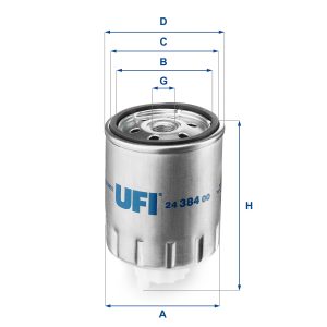 Filtru combustibil UFI 24.384.00 – PEOUGET | AutoRival
