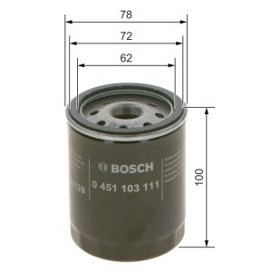 Filtru ulei BOSCH 0 451 103 111 – PEOUGET | AutoRival