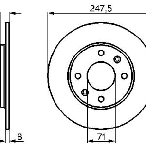 Disc frana BOSCH 0 986 478 371 – PEOUGET | AutoRival