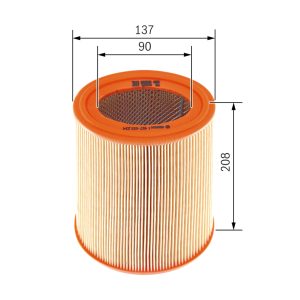 Filtru aer BOSCH 1 457 433 234 – PEOUGET | AutoRival