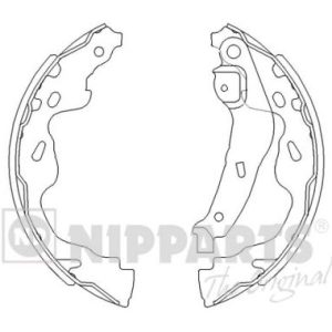 Set saboti frana NIPPARTS J3502082 – PEOUGET | AutoRival