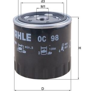 Filtru ulei KNECHT OC 98 – PEOUGET | AutoRival