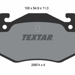 Set placute frana TEXTAR 2097401 – PEOUGET | AutoRival