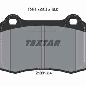 Set placute frana TEXTAR 2138102 – PEOUGET | AutoRival