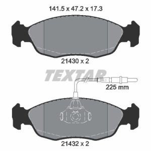 Set placute frana TEXTAR 2143001 – PEOUGET | AutoRival