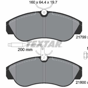 Set placute frana TEXTAR 2179901 – PEOUGET | AutoRival