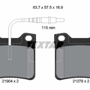Set placute frana TEXTAR 2190403 – PEOUGET | AutoRival